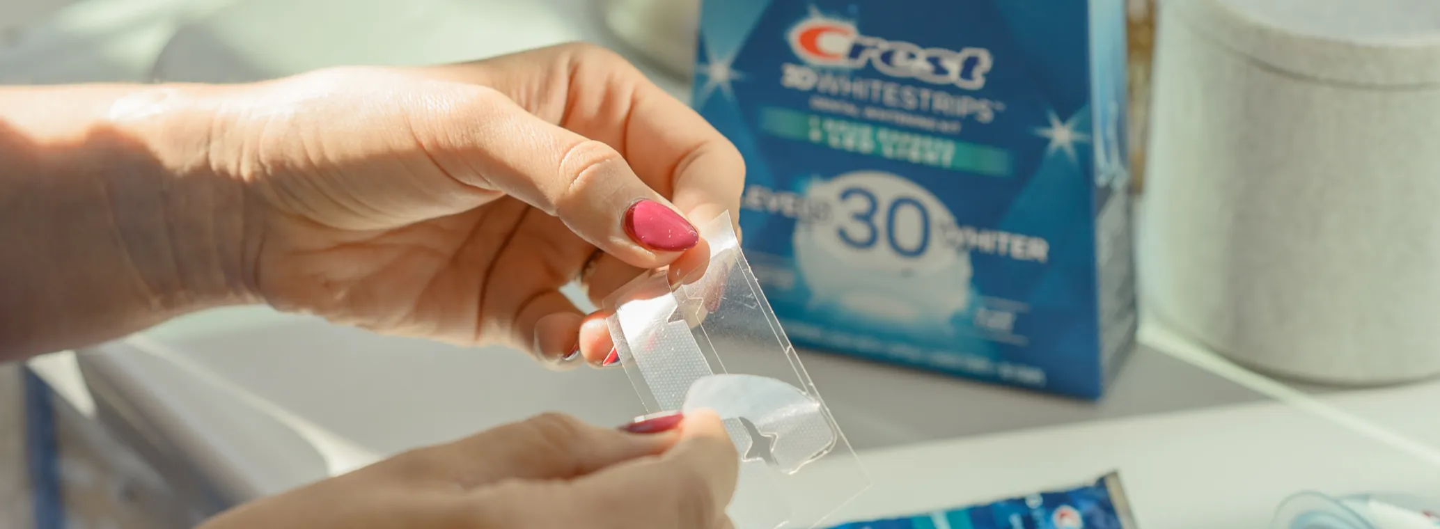 26928 whitening strips application